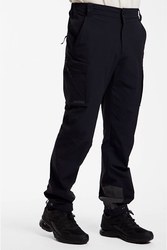 46 NORD Zip-Off Herren Wanderhose Schwarz 53483 1