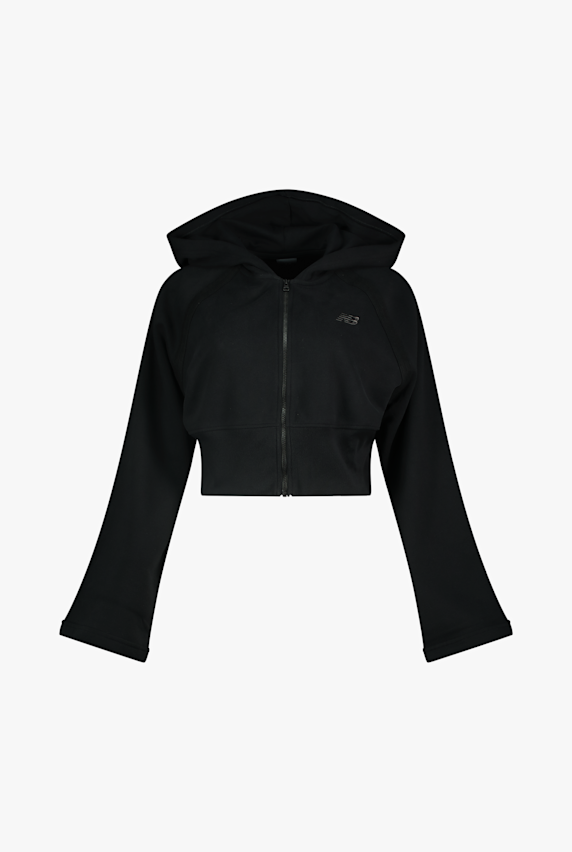 New Balance Brushed Coastal Fleece Damen Trainingsjacke Schwarz 54028 1