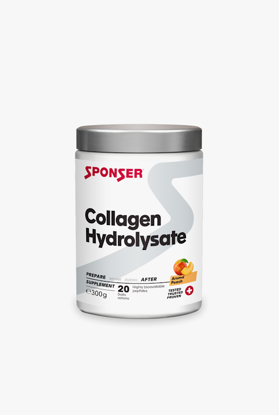Sponser Collagen Hydrolysate Peach 300 g Nahrungsergänzung Weiss 54107 1