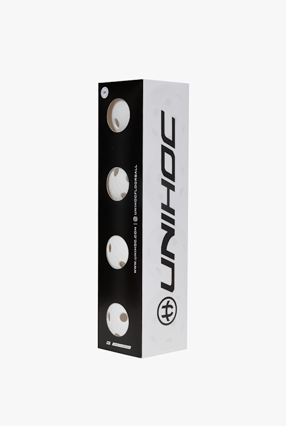Unihoc 4-Pack Cr8er Unihockeyball Weiss 54096 1
