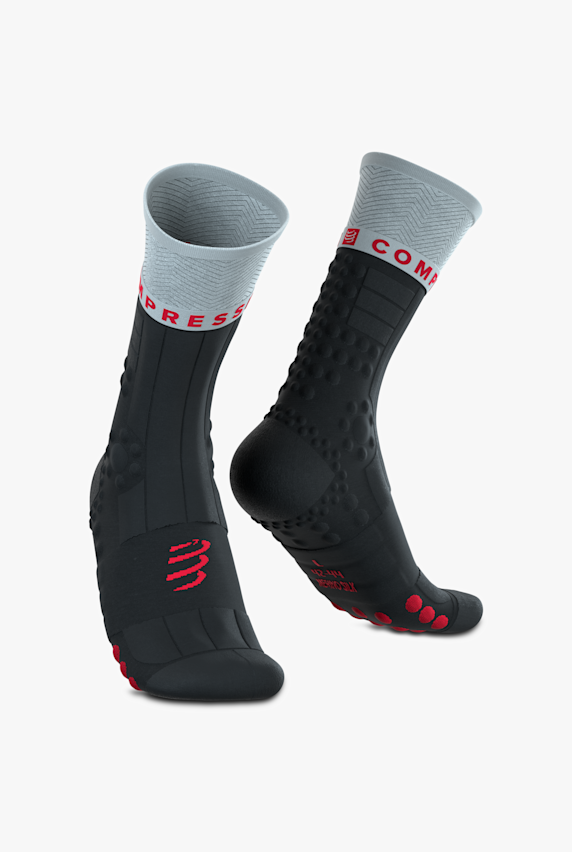 Compressport Pro Racing Winter Trail 35-48 chaussettes de course Gris 54208 1