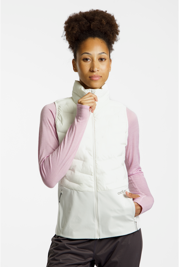 Odlo Zeroweight Insulator gilet femmes Beige 54228 1