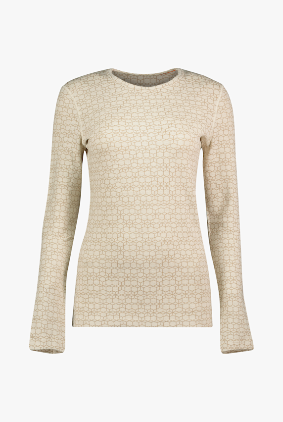 icebreaker Merino 260 Oasis Vertex maniche lunghe termica donna Beige 55278 1