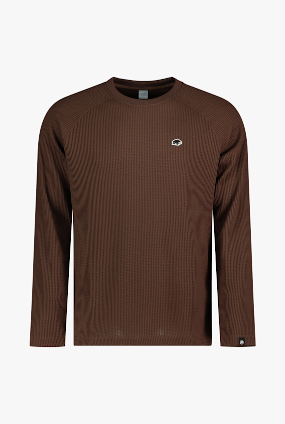MAMMUT Waffle Herren Longsleeve Braun 66827 1