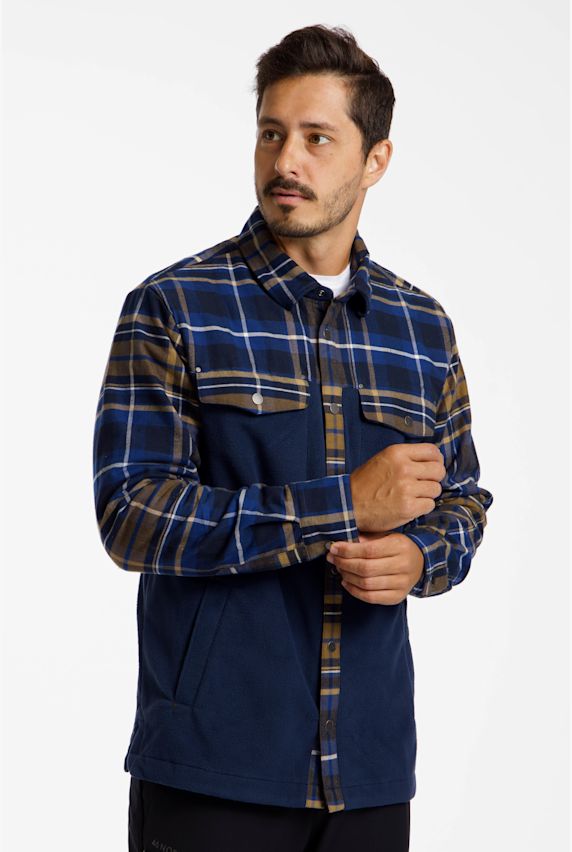 Helly Hansen Lokka Fleece Herren Hemd Blau 63799 1