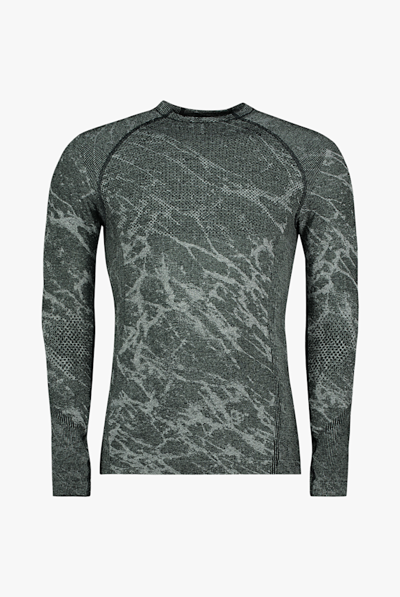 Odlo Performance Warm Blackcomb maniche lunghe termica uomo Grigio 68427 1