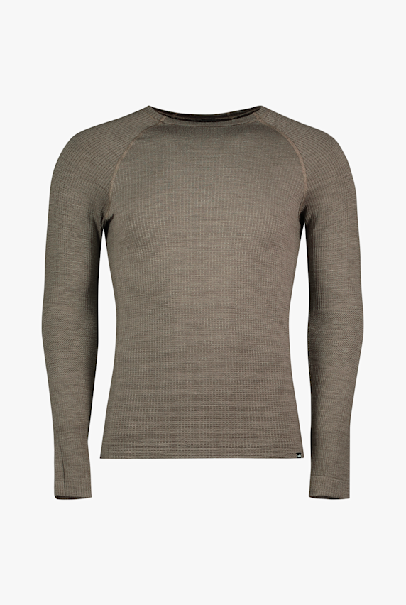 Odlo Seamless Performance Wool Herren Thermo Longsleeve Braun 68431 1