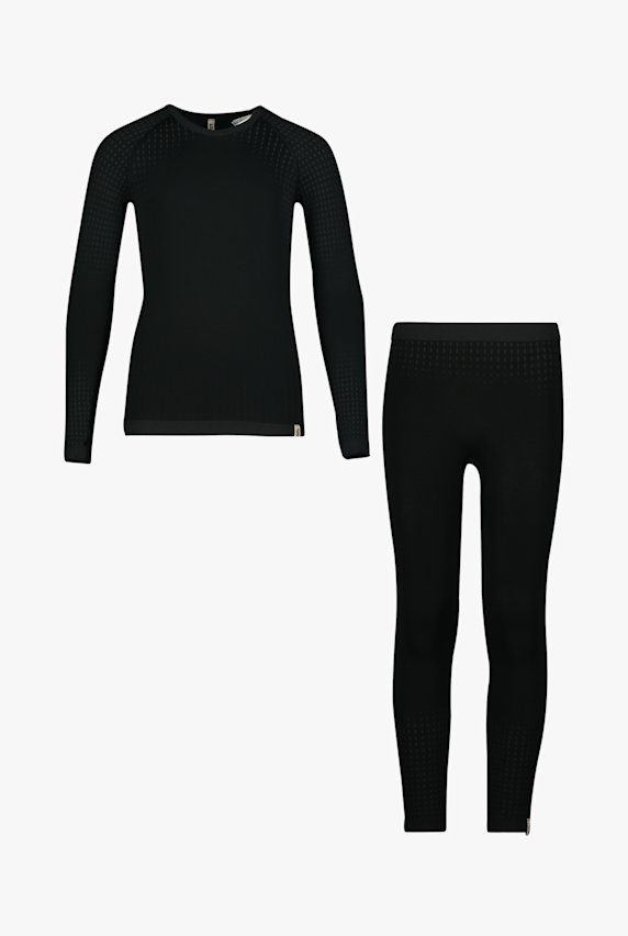 Odlo Performance Warm Kinder Thermo Unterwäsche Set Schwarz 68454 1