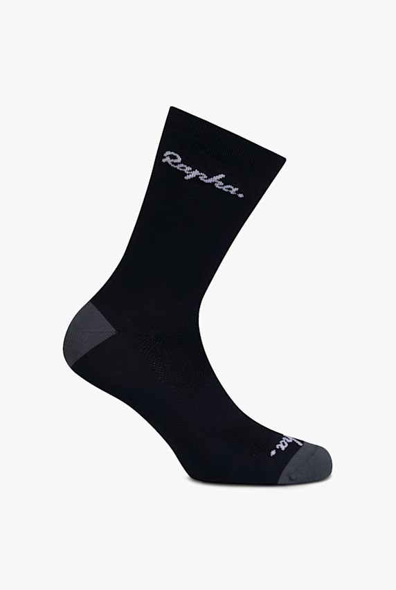 Rapha Logo 38-45 Bikesocken Schwarz 65179 1
