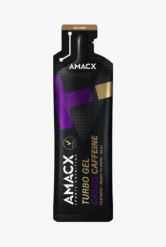 AMACX 12-Pack Turbo Cassis + caffein gel énergétique Noir 54775 1