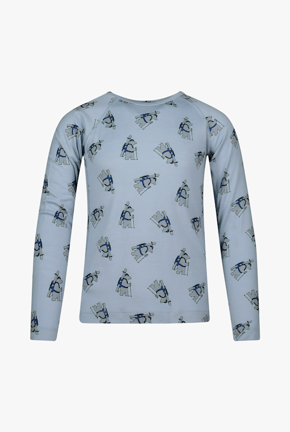 icebreaker Merino 200 Oasis Bear Tour manche longue thermique enfants Bleu Clair 55467 1