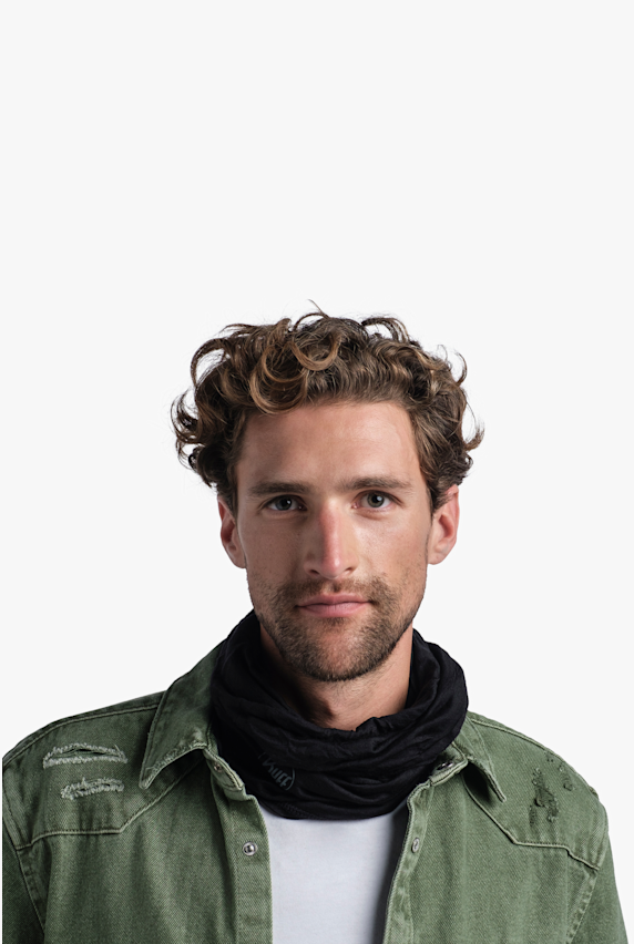 Buff Lightweight Merino neckwarmer Nero 55600 1