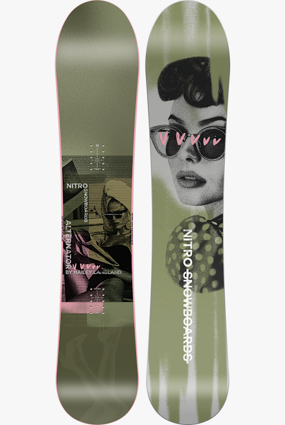 Nitro Alternator x Hailey Langland snowboard donna 26/27 Verde 56072 1