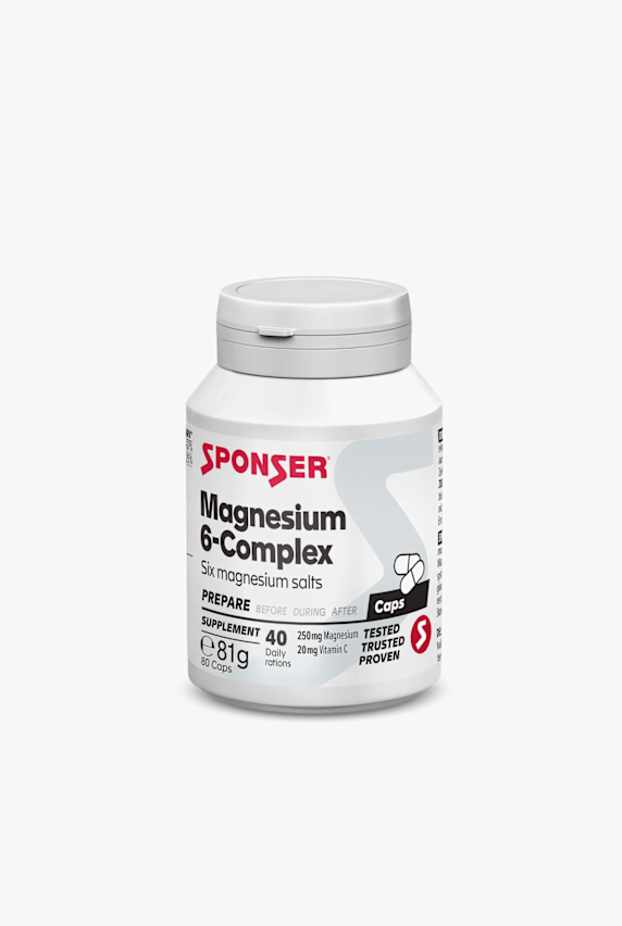 Sponser Magnesium 6-Complex 80 capsule Bianco 61562 1