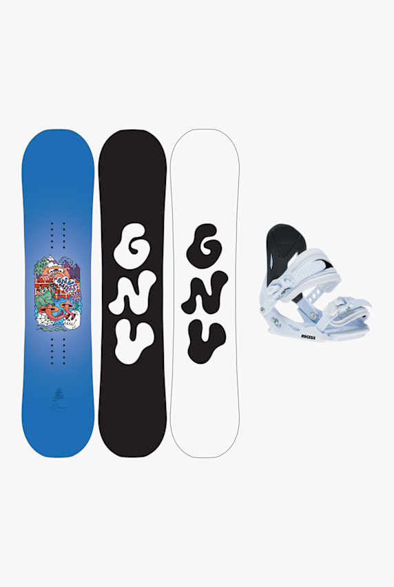Gnu Recess snowboard set enfants 26/27 Bleu 69921 1
