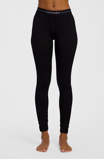 icebreaker Merino 260 Tech Damen Thermohose Schwarz