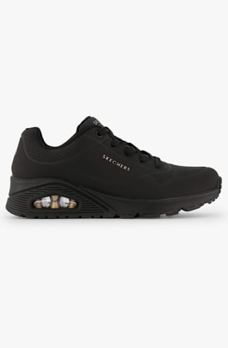 Skechers Uno - Stand on Air Damen Sneaker Schwarz