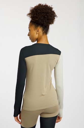 BEACH MOUNTAIN manche longue thermique femmes Beige