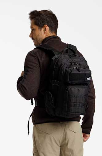 BEACH MOUNTAIN Tactical 24 L sac à dos Noir