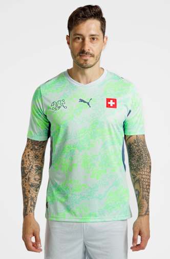 PUMA Schweiz Away Replica Herren Fussballtrikot WM 2026 Grün