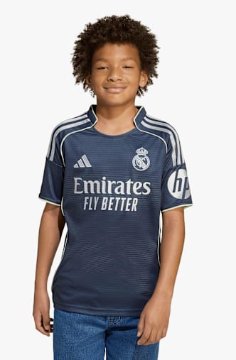 adidas Real Madrid Away Replica Kinder Fussballtrikot 25/26 Blau