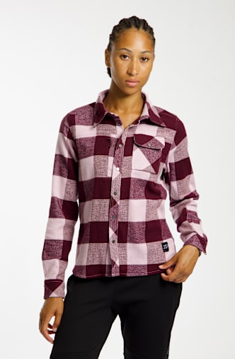 2117 OF SWEDEN Skjortan Flanell camicetta da trekking donna Bordeaux