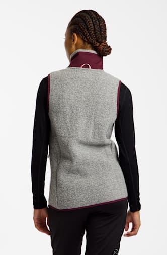 2117 OF SWEDEN Skord Wool Pile Damen Gilet Grau