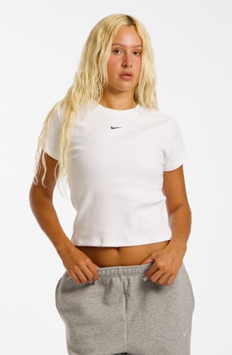 Nike Ripped Damen T-Shirt Weiss