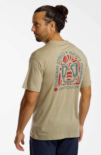 Ortovox 150 Cool Climbing Vibes Herren T-Shirt Beige