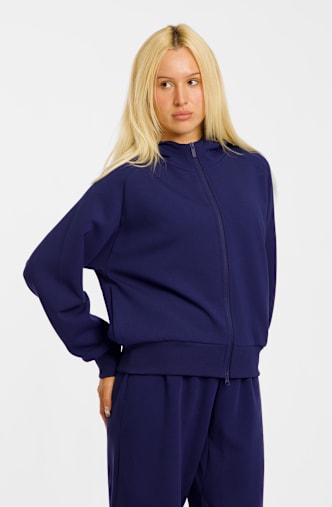 adidas Soft Lux Full-Zip hoodie donna Blu