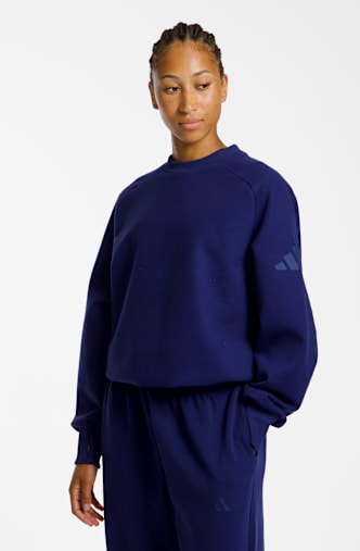 adidas Soft Lux Winter Damen Pullover Blau