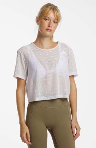 adidas PrimeLift Essentials Workout Boxy Mesh Damen T-Shirt Lila