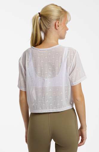 adidas PrimeLift Essentials Workout Boxy Mesh Damen T-Shirt Lila