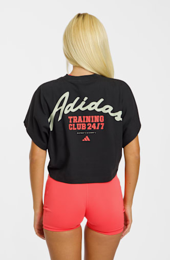 adidas Primelift Workout Graphic Damen T-Shirt Schwarz