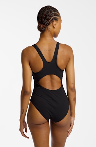 POWERZONE Damen Badeanzug Schwarz