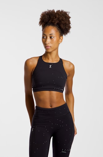 ON Performance Crop Lumos top donna Nero