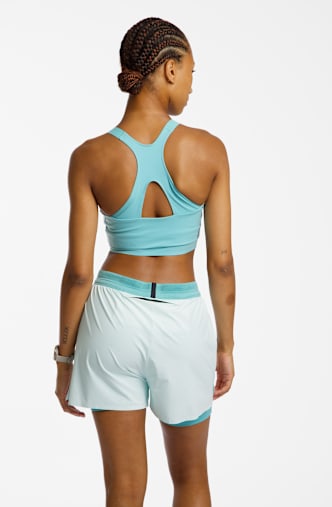 ON Performance Crop Damen Top Hellblau