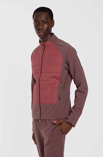 ON Weather Hybrid Herren Laufjacke Rot