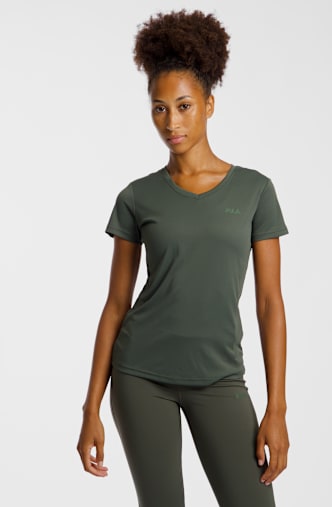 FILA Oullins Damen t-Shirt Grün
