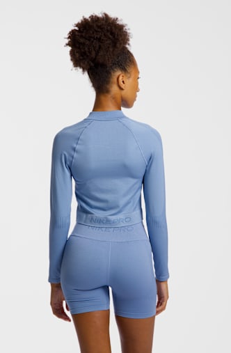 Nike Pro Seamless Dri-FIT giacca della tuta donna Azzurro
