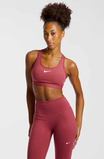Nike Swoosh Padded Medium reggiseno sportivo donna Pink