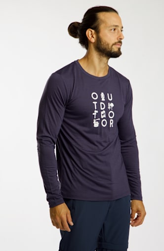 46 NORD Merino longsleeve uomo Blu Scuro