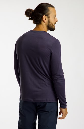 46 NORD Merino longsleeve hommes Bleu Foncé