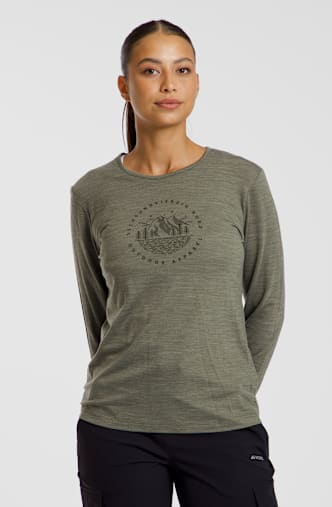 46 NORD Merino Mix longsleeve femmes Olive