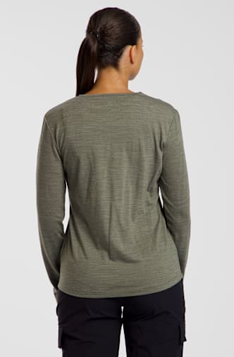 46 NORD Merino Mix longsleeve femmes Olive