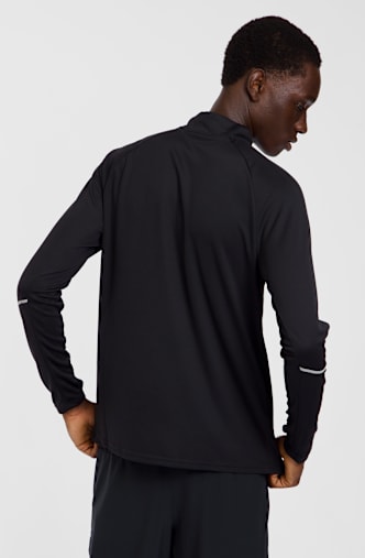Nike Miler Dri-FIT Half-Zip longsleeve uomo Nero