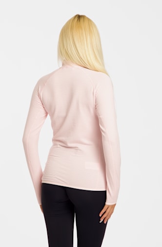 Salomon Essential Lightwarm Half-Zip midlayer femmes Rose