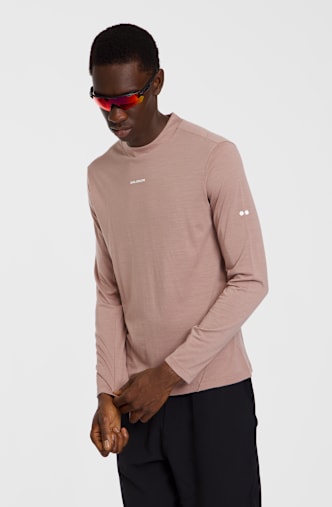 Salomon Sense Merino longsleeve hommes Pink