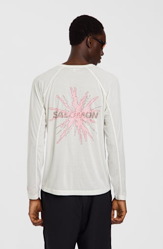 Salomon SHAKEout Core Graphic Herren Longsleeve Pink