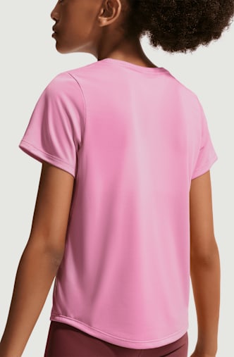 Nike One Fitted Dri-FIT t-shirt bambina Pink